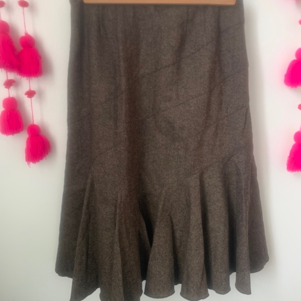 Ann Taylor asymmetric, draped, flowy skirt